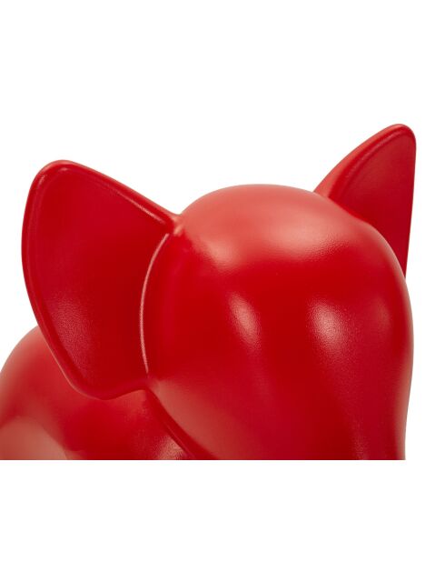 Tabouret en polyéthylène Elephant rouge – 86x46x56 cm