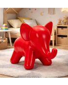 Tabouret en polyéthylène Elephant rouge – 86x46x56 cm