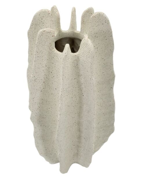 Vase en résine Ester blanc – D.23x50 cm