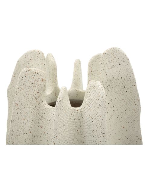 Vase en résine Ester blanc – D.23x50 cm