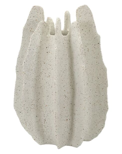 Vase en résine Ester blanc – D.26x40 cm
