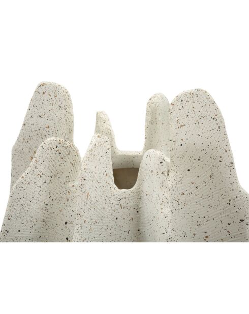 Vase en résine Ester blanc – D.26x40 cm