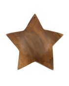 Décoration Bintang en teck recyclé brune – D.19xH;5 cm