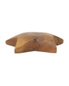 Décoration Bintang en teck recyclé brune – D.19xH;5 cm