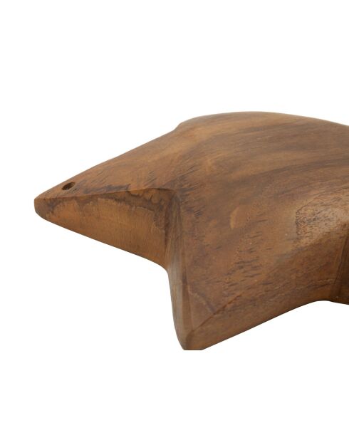 Décoration Bintang en teck recyclé brune – D.19xH;5 cm