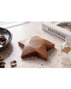 Décoration Bintang en teck recyclé brune – D.19xH;5 cm