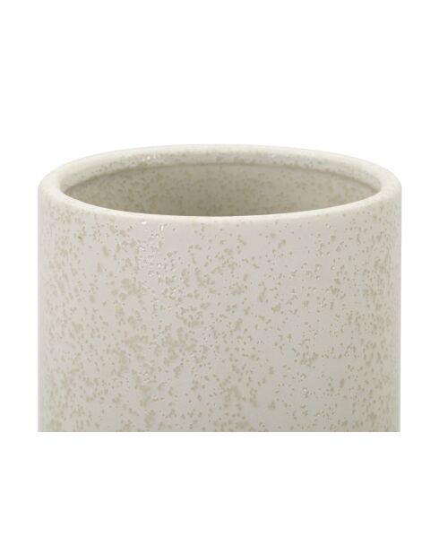 Vase en céramique Bubbles crème – D.16x28 cm
