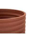Lot de 3 supports pour vases en fer Milly rouge brique et noir – D.36x56,5 / 30x48,5 / 24x37,5 cm