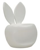 Chaise en polyéthylène Bunny blanche – 57x55x79 cm (hauteur d’assise 39 cm)