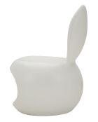 Chaise en polyéthylène Bunny blanche – 57x55x79 cm (hauteur d’assise 39 cm)