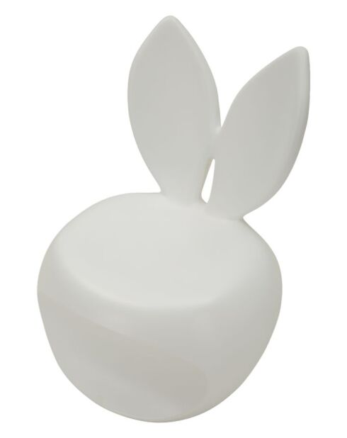 Chaise en polyéthylène Bunny blanche – 57x55x79 cm (hauteur d’assise 39 cm)
