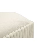 Banc coffre en mdf, éponge et polyester Göteborg blanc – 113x41x44 cm
