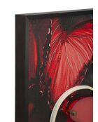Tableau sur toile avec LED en toile, plastique et mdf Butterflies multicolore – 60x3,5x90 cm