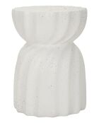 Table d’appoint en mgo Twisty crème – D.36x47,5 cm