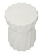 Table d’appoint en mgo Twisty crème – D.36x47,5 cm