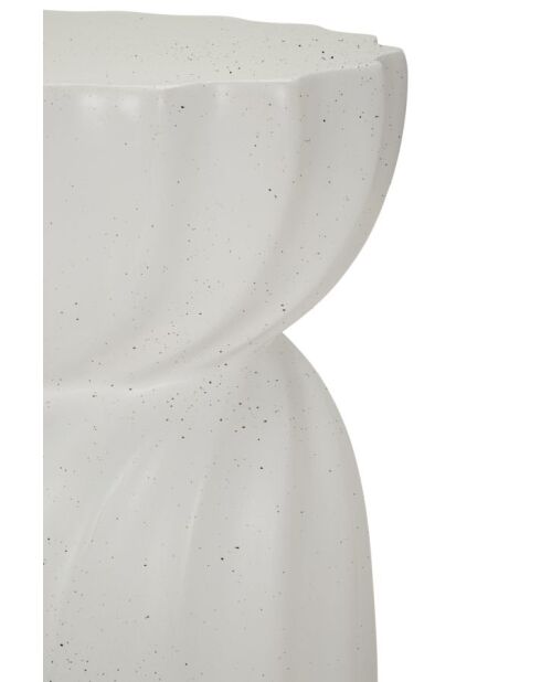Table d’appoint en mgo Twisty crème – D.36x47,5 cm
