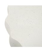 Table d’appoint en mgo Twisty crème – D.36x47,5 cm