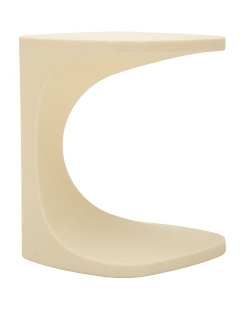 Table d’appoint en polyéthylène Ibiza blanche – 42x42x52 cm