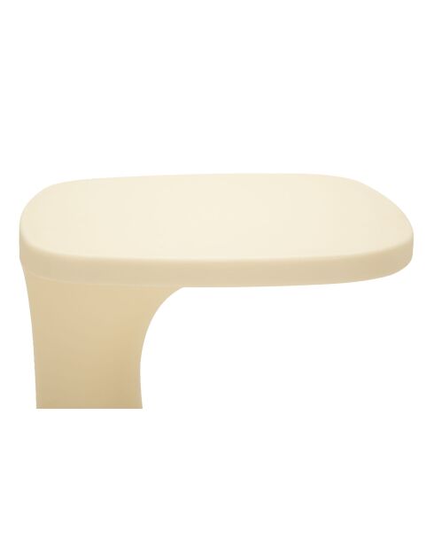 Table d’appoint en polyéthylène Ibiza blanche – 42x42x52 cm