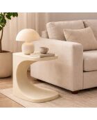 Table d’appoint en polyéthylène Ibiza blanche – 42x42x52 cm