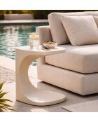 Table d’appoint en polyéthylène Ibiza blanche – 42x42x52 cm