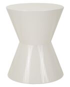 Table d’appoint en métal Oyo blanche – D.45x55 cm