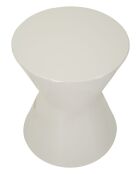 Table d’appoint en métal Oyo blanche – D.45x55 cm