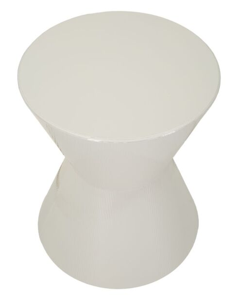 Table d’appoint en métal Oyo blanche – D.45x55 cm
