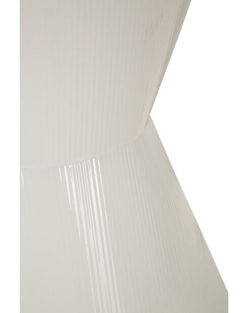 Table d’appoint en métal Oyo blanche – D.45x55 cm
