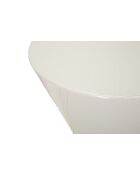 Table d’appoint en métal Oyo blanche – D.45x55 cm