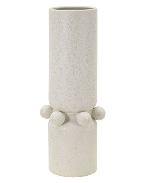 Vase en céramique Bubbles crème – D.15,5x41 cm