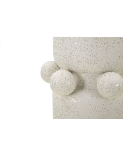 Vase en céramique Bubbles crème – D.15,5x41 cm