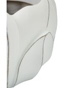 Cache-pot en polyrésine Gardy blanc – D.34,5x23,5 cm