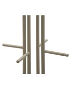 Porte-manteau en métal Saturno taupe – 45x28x178 cm