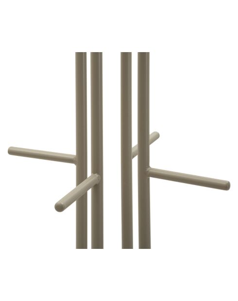 Porte-manteau en métal Saturno taupe – 45x28x178 cm