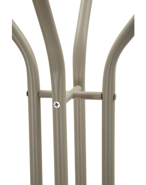 Porte-manteau en métal Saturno taupe – 45x28x178 cm