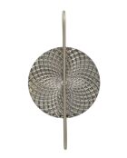 Applique murale en verre et fer Silvery argentée – 28x15x54 cm