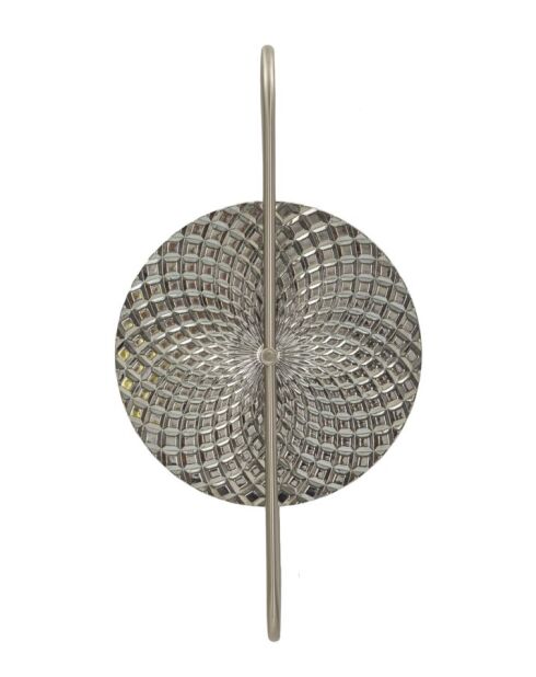 Applique murale en verre et fer Silvery argentée – 28x15x54 cm