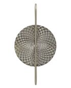 Applique murale en verre et fer Silvery argentée – 28x15x54 cm