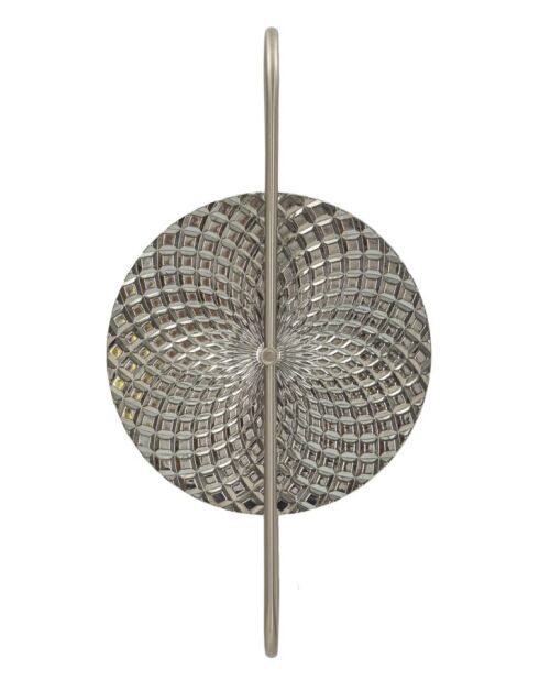 Applique murale en verre et fer Silvery argentée – 28x15x54 cm