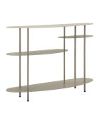Console en métal Saturno Plus taupe – 118x34x82 cm