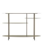 Console en métal Saturno Plus taupe – 118x34x82 cm