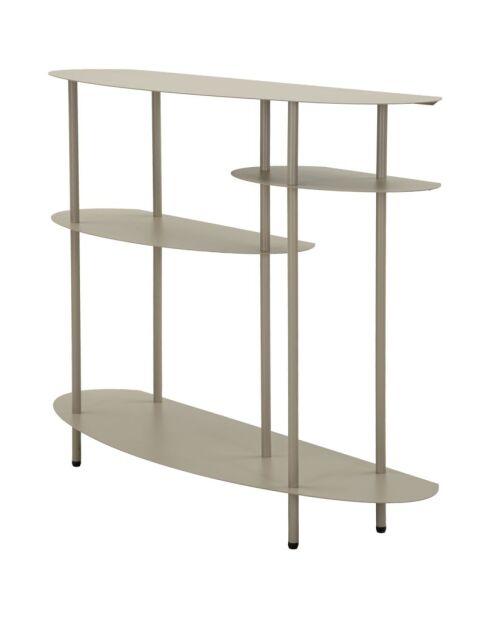 Console en métal Saturno Plus taupe – 118x34x82 cm