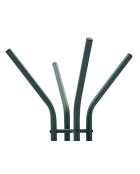 Porte-manteau en métal Saturno bleu pétrole – 45x28x178 cm
