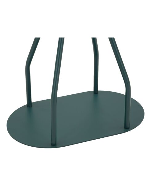 Porte-manteau en métal Saturno bleu pétrole – 45x28x178 cm