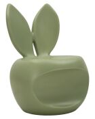 Chaise en polyéthylène Bunny verte – 57x55x79 cm (hauteur d’assise 39 cm)