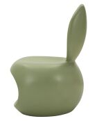 Chaise en polyéthylène Bunny verte – 57x55x79 cm (hauteur d’assise 39 cm)