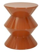 Table d’appoint en métal Zag orange – D.37,5x45 cm