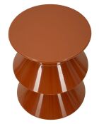 Table d’appoint en métal Zag orange – D.37,5x45 cm