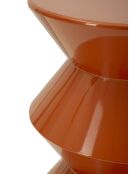 Table d’appoint en métal Zag orange – D.37,5x45 cm